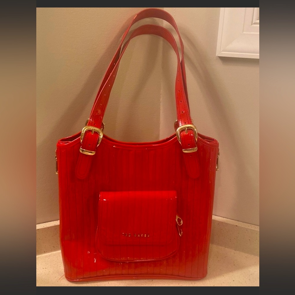 Ted Baker Quilted Patent Tote